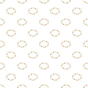 Repeating hexagon pattern creating a red and yellow texture Illustrazione stock