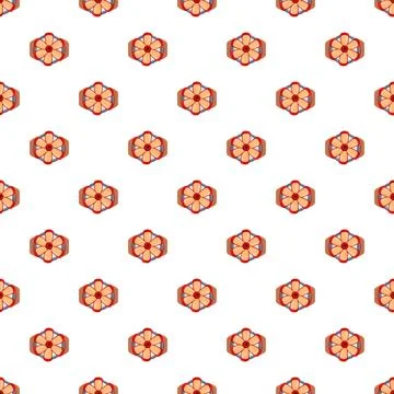Repeating hexagon shape with propeller pattern design Stock Illustration