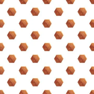 Repeating hexagon star pattern generating seamless background Stock Illustration