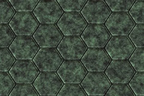 Repeating  hexagonal sidewalk coverage background Stock Illustration