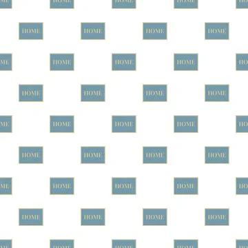 Repeating home welcome mat seamless pattern background Stock Illustration