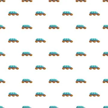Repeating hover car pattern for future transport design Stock-Illustration