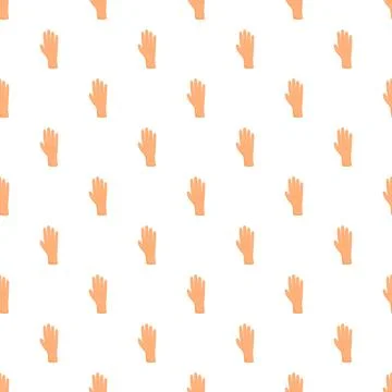 Repeating human hand pattern creating a background or texture イラスト素材