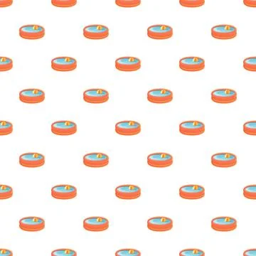 Repeating inflatable kiddie pools creating summer fun design Stock Illustration