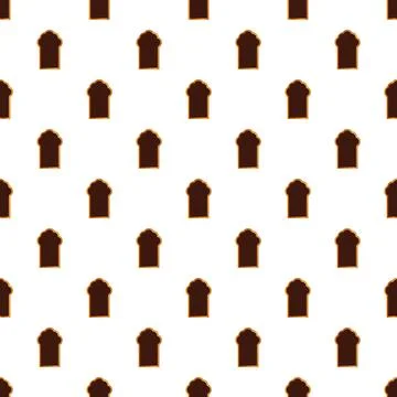Repeating islamic arch pattern creating modern seamless background Stock Illustration