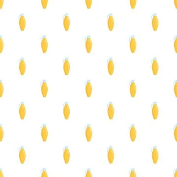 Repeating juice carafes creating a seamless pattern design Stock Illustration
