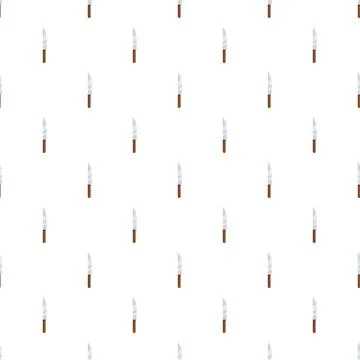 Repeating kitchen knives pattern creating seamless background design Stockillustratie