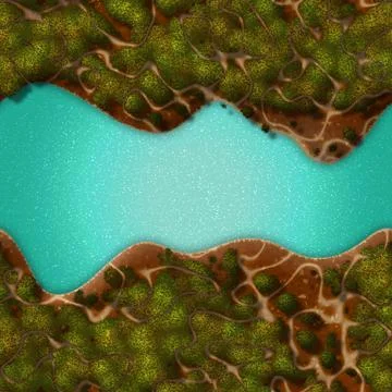 Repeating landscape pattern Illustrazione stock