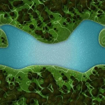 Repeating landscape pattern Stock Illustration