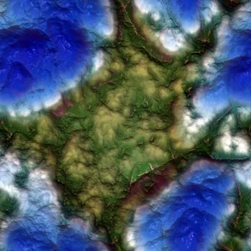 Repeating landscape pattern イラスト素材