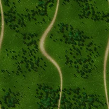 Repeating landscape pattern Illustrazione stock