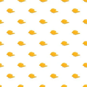 Repeating lemon fruit patterns on white background Stock Illustration