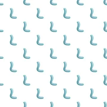 Repeating letter l seamless pattern in blue Stock Illustration
