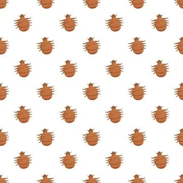 Repeating lice pattern showing parasitic insect infestation concept Stock Illustration
