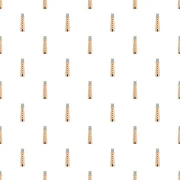 Repeating lighthouse pattern forming a navigational beacon background Illustrazione stock