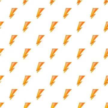 Repeating lightning bolts creating a seamless pattern background Ilustración de archivo