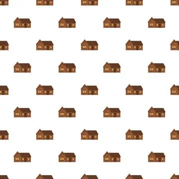 Repeating log cabin pattern creating seamless background Stock Illustration