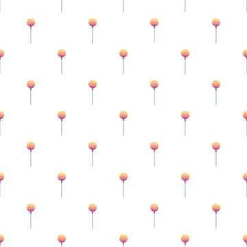 Repeating lollipops forming a fun seamless candy background Stock Illustration