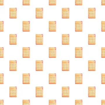 Repeating lottery tickets creating seamless gambling pattern Stock Illustration