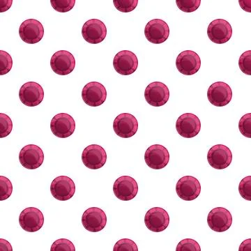 Repeating magenta round dots seamless pattern background Stock Illustration