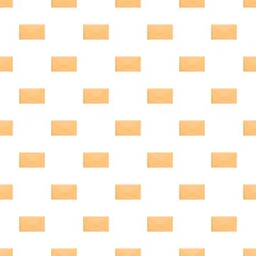 Repeating mail envelope seamless pattern background texture Stock Illustration