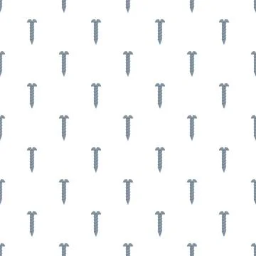 Repeating metal screws creating a fastener background Stock Illustration