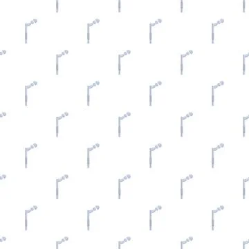 Repeating microphone pattern creating a seamless background Stock Illustration