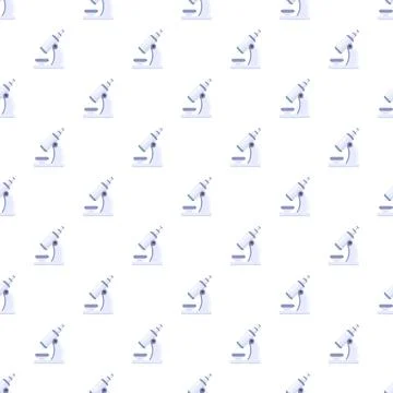 Repeating microscope pattern for science and research backgrounds イラスト素材