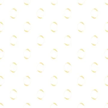 Repeating minimalist orange circle pattern on white background Illustrazione stock