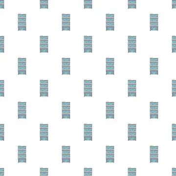 Repeating modern building pattern creating seamless background Illustrazione stock