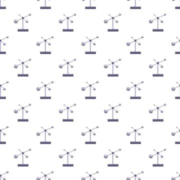 Repeating molecular models creating scientific seamless pattern イラスト素材