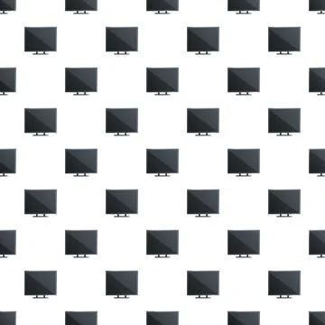 Repeating monitors creating a television technology pattern Stockillustratie