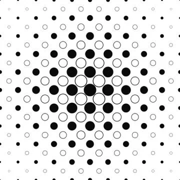 Repeating monochrome abstract circle pattern イラスト素材