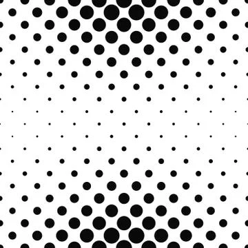 Repeating monochrome dotted pattern Illustrazione stock