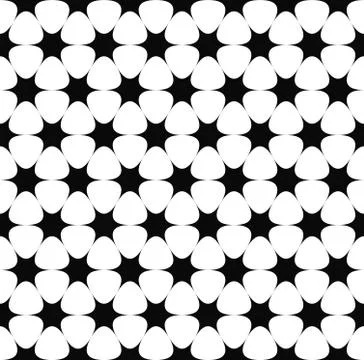 Repeating monochrome star pattern Иллюстрация