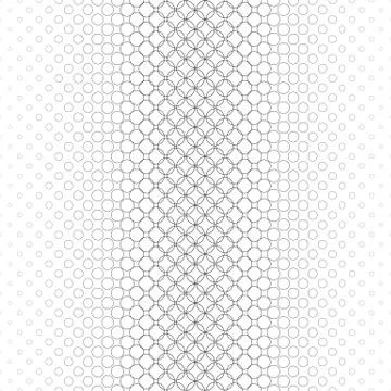 Repeating monochrome vector circle pattern design Stock Illustration