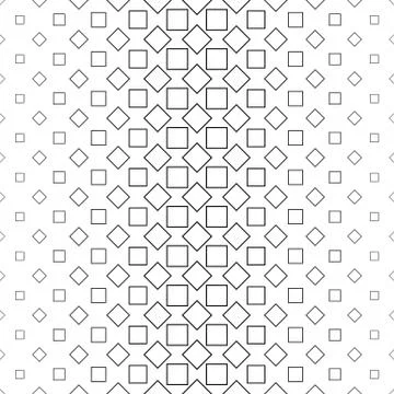 Repeating monochrome vector square pattern 库存插图