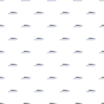 Repeating motor yacht pattern for nautical decoration background Illustrazione stock