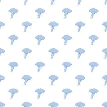 Repeating mushroom clouds creating seamless pattern background Stockillustratie