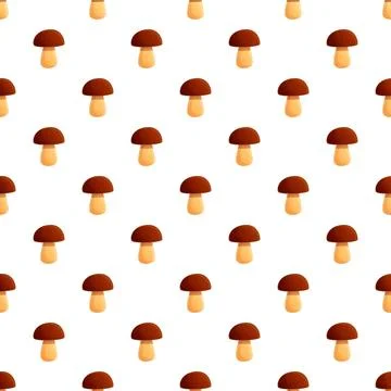 Repeating mushroom pattern creating seamless digital paper background 스톡 일러스트