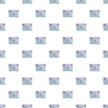 Repeating news newspaper pattern information media background イラスト素材