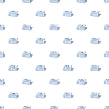 Repeating news newspaper pattern for information background 스톡 일러스트