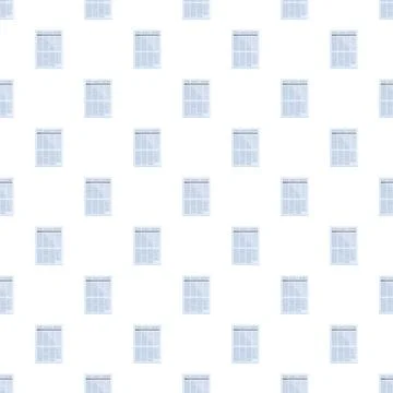 Repeating newspaper pattern delivering daily news and information イラスト素材