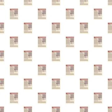 Repeating newspaper pattern forming seamless background 스톡 일러스트