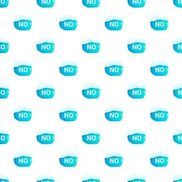 Repeating no denial message showing refusal pattern 스톡 일러스트