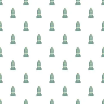 Repeating nuclear missile pattern for military background Illustrazione stock