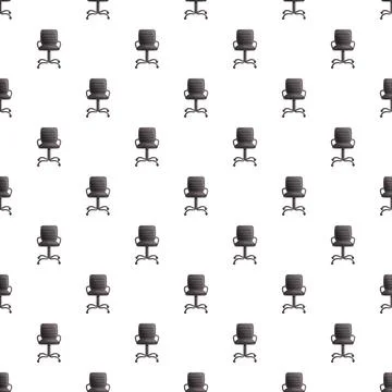 Repeating office chairs creating seamless pattern background Stock Illustration