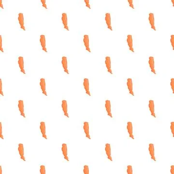 Repeating orange abstract shapes creating seamless background pattern Stock Illustration