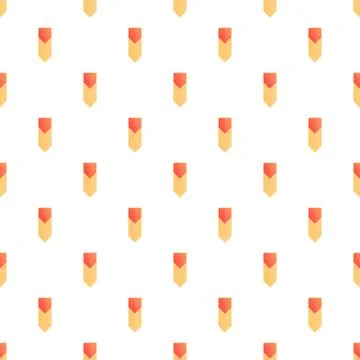 Repeating orange arrows forming geometric seamless pattern Stock Illustration