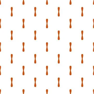Repeating orange bone shapes creating a seamless pattern イラスト素材